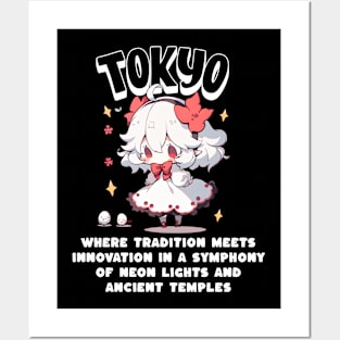 Tokyo t shirt Posters and Art